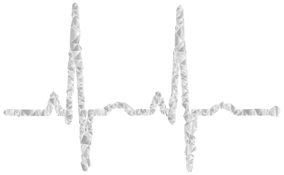 EKG Rhythm Low Poly clipart