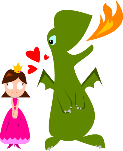 El dragó de la diada (Sant Jordi) clipart