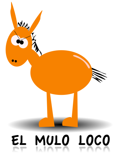El mulo loco clipart