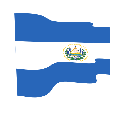 El Salvador waving flag clipart