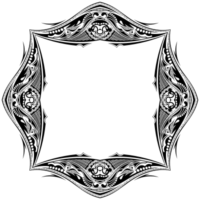 Elaborate Line Art Frame 11 clipart