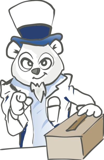 Election Panda clipart