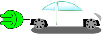Electric car clipart