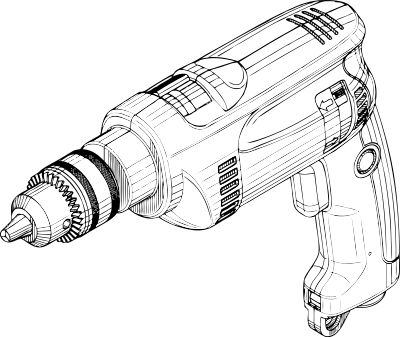 Electric drill clipart