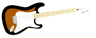 Electric guitar clipart