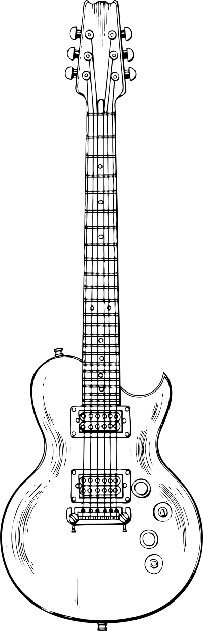 Electric guitar clipart