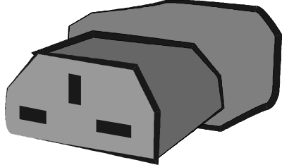 Electric plug clipart