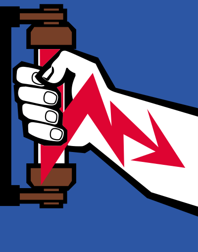 Electric shock poster clipart