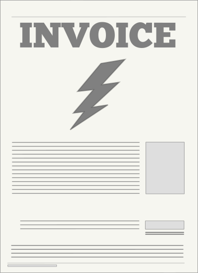 Electric Utility Bill clipart