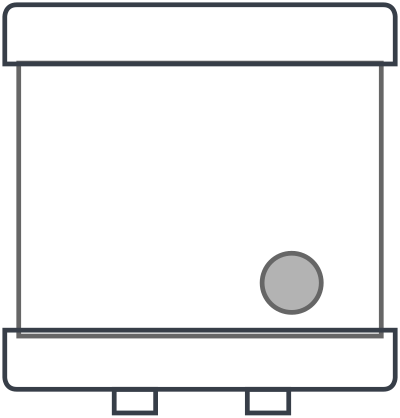 Electric water heater (off) clipart