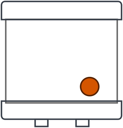 Electric water heater (on) clipart