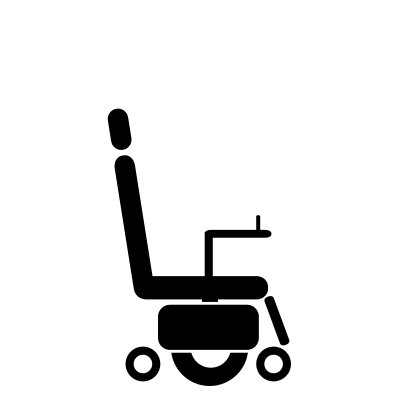 Electric wheelchair powerchair disability symbol clipart