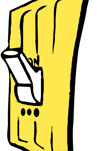 Electrical switch clipart