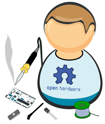 Electrotechnician / hardware hacker clipart