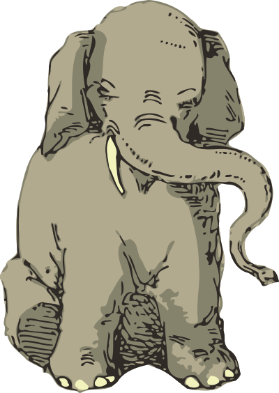 Elephant 11 clipart