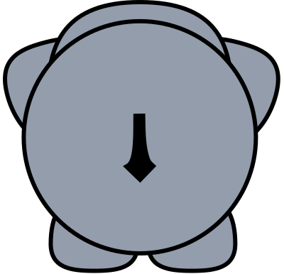 elephant 2 BACK clipart