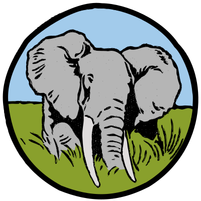 Elephant Circle - Colour Remix clipart
