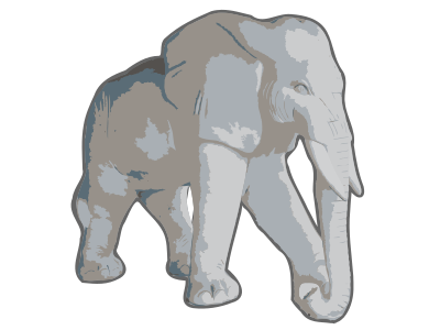 Elephant - Isolated clipart