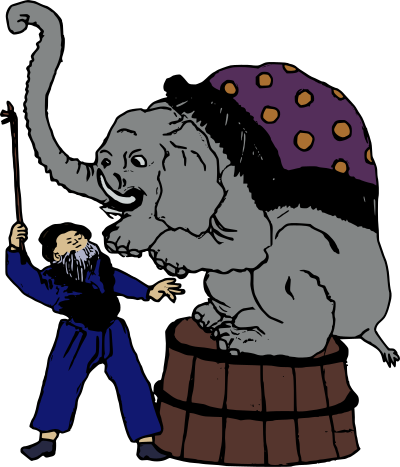 Elephant Trainer clipart