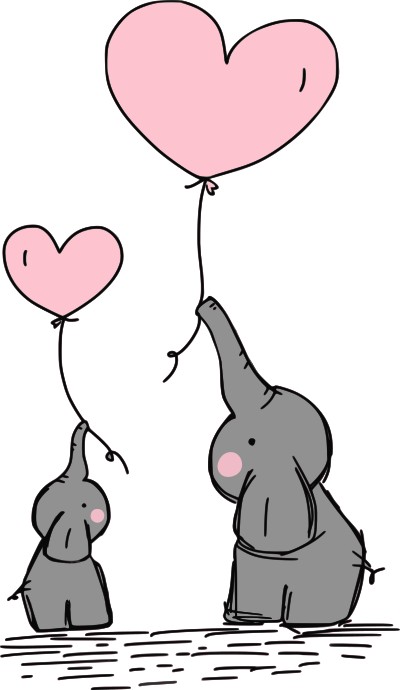 Elephants clipart