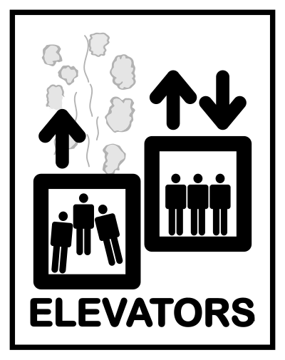 Elevator Sign clipart
