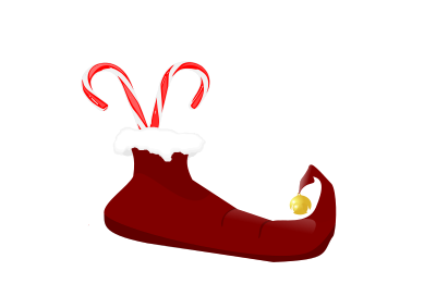 Elf boot clipart