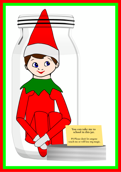 Elf on the Shelf clipart