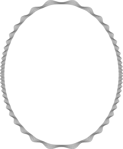 Elliptical frame 4 clipart