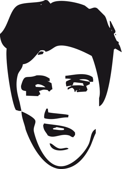 Elvis face clipart