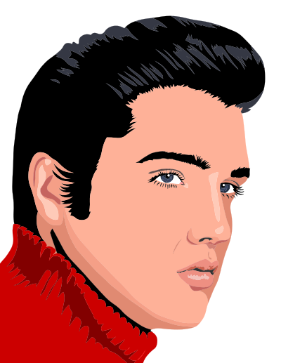 Elvis Presley By Heblo clipart