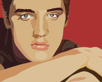 Elvis Presley Portrait clipart