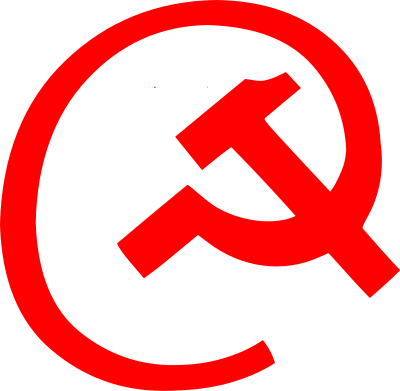 Email at hammer and sickle clipart