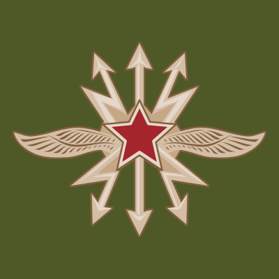 Emblem of the Soviet Signal Troops clipart