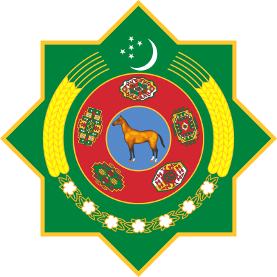 Emblem of Turkmenistan clipart
