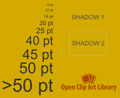 Emboss light text filter clipart