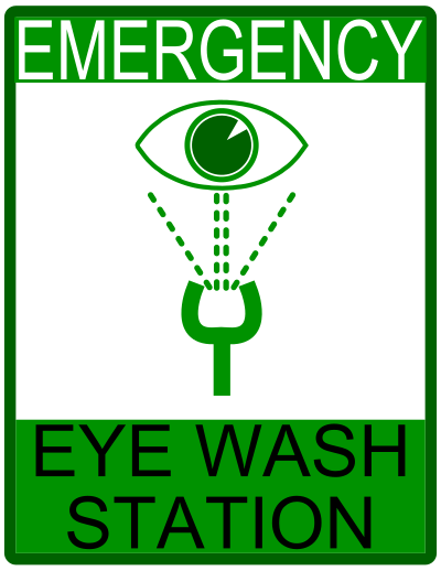 Emergency Eye Wash Station clipart