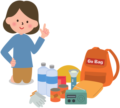 Emergency management woman clipart