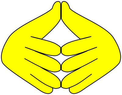 Emojilike Steepled Hands clipart