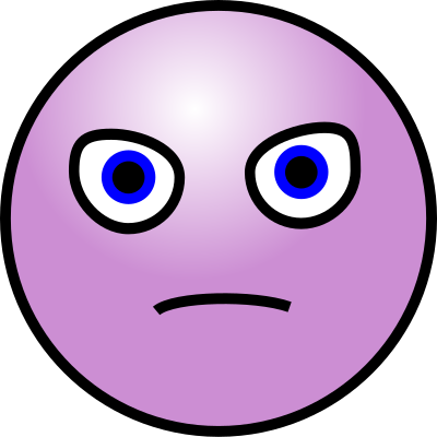 Emoticons: Evil face clipart