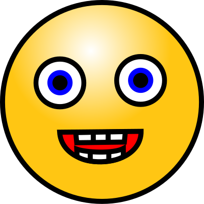 Emoticons: Laughing face clipart