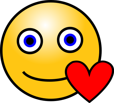 Emoticons: Loving face clipart