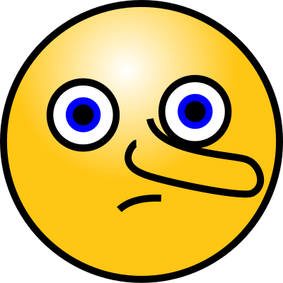 Emoticons: Lying face clipart