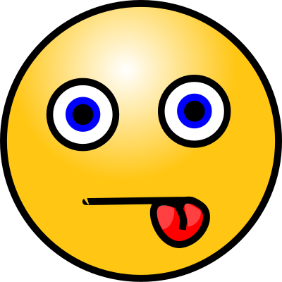 Emoticons: Tongue in cheek clipart