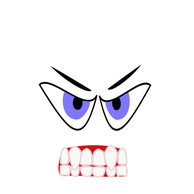 Emotion angry clipart