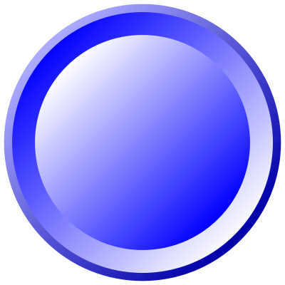 Empty blue button with pseudo 3D effect clipart