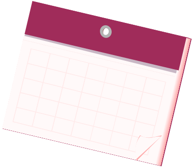 Empty Calendar Sheet clipart