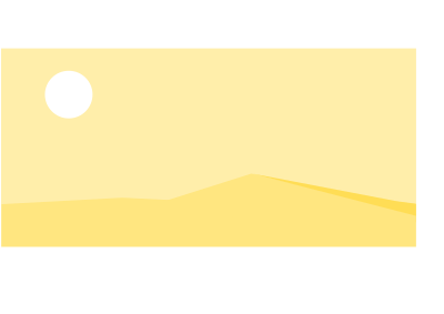 Empty desert landscape clipart