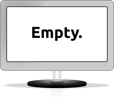Empty monitor clipart