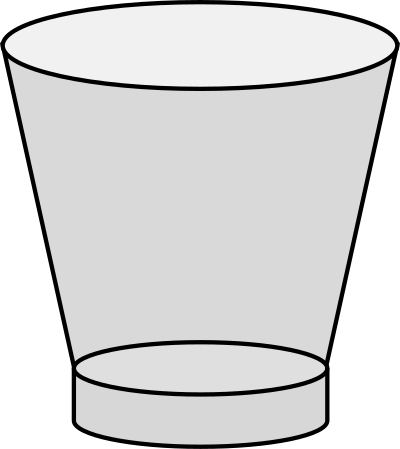 Empty Shot Glass clipart