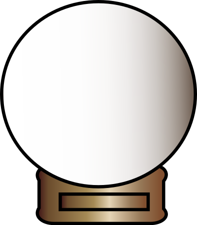 Empty snow globe clipart
